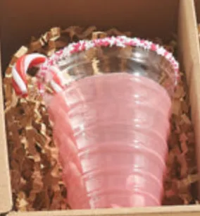 5.25" PEPPERMINT COCKTAIL ORNAMENTS - 3 STYLES