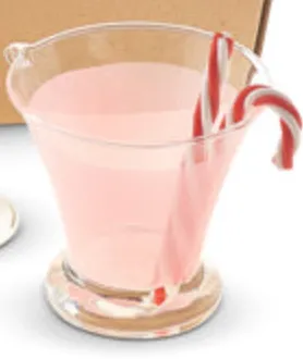 5.25" PEPPERMINT COCKTAIL ORNAMENTS - 3 STYLES