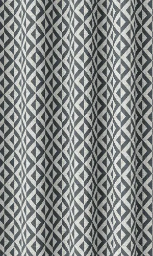 'Abstrakte' Modern Geometric Patterned Shades (Petrol Blue/ White)