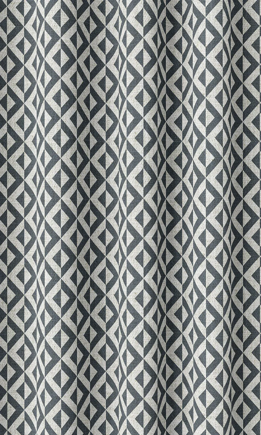 'Abstrakte' Modern Geometric Patterned Shades (Petrol Blue/ White)