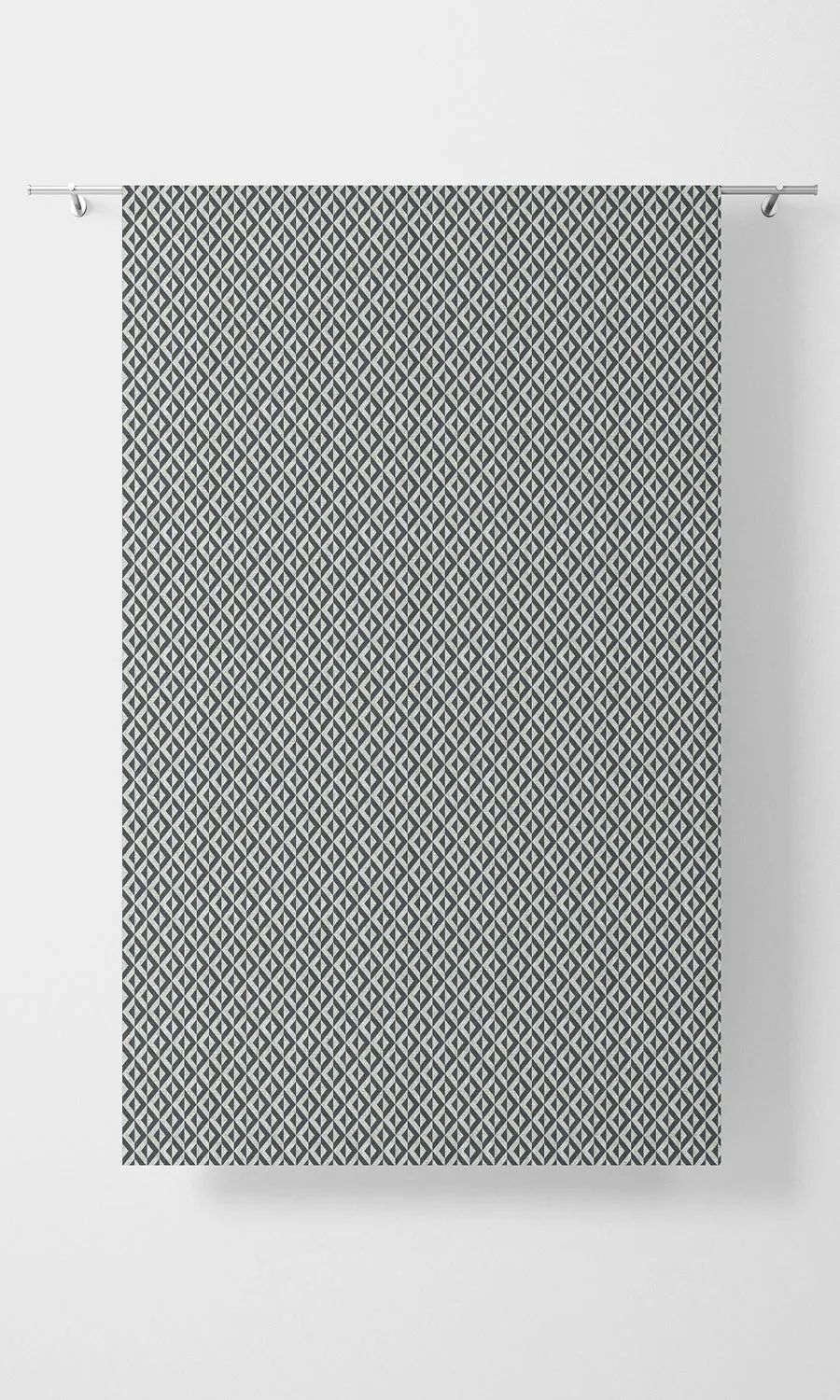 'Abstrakte' Modern Geometric Patterned Shades (Petrol Blue/ White)