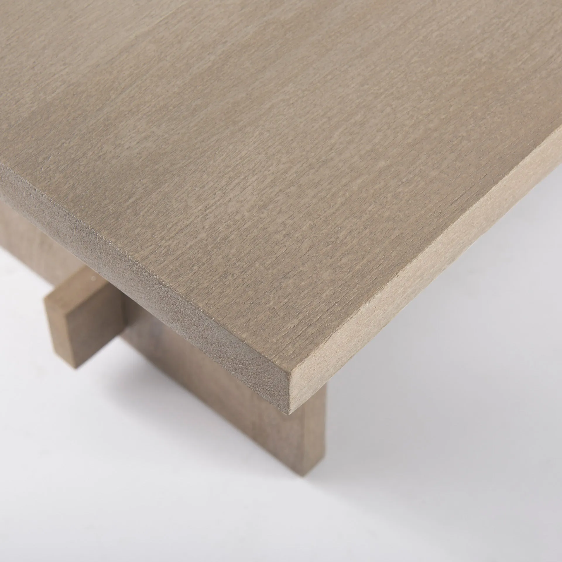Aida Dining Table - Contemporary Mango Wood Design with Sturdy Support Beam for Modern Spaces