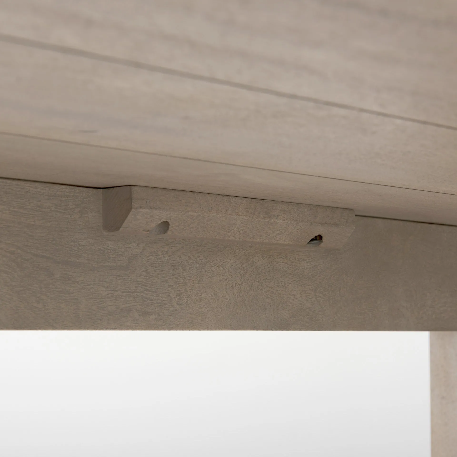 Aida Dining Table - Contemporary Mango Wood Design with Sturdy Support Beam for Modern Spaces