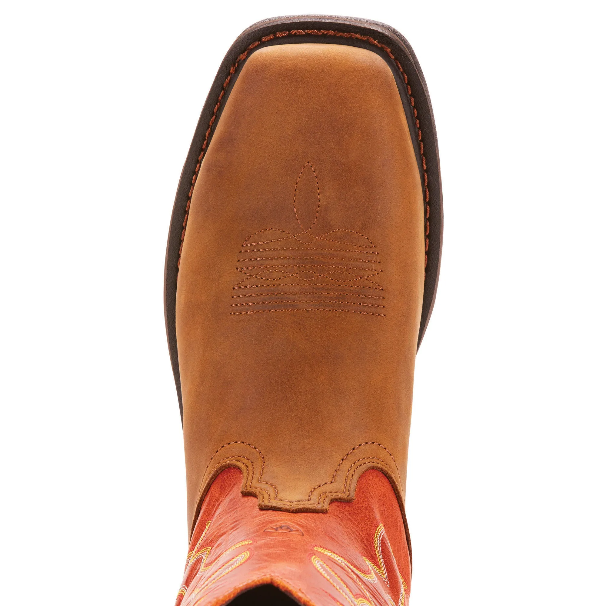 Ariat Mens Workhog Wide Square Toe Steel Toe Work Boot Dark Earth