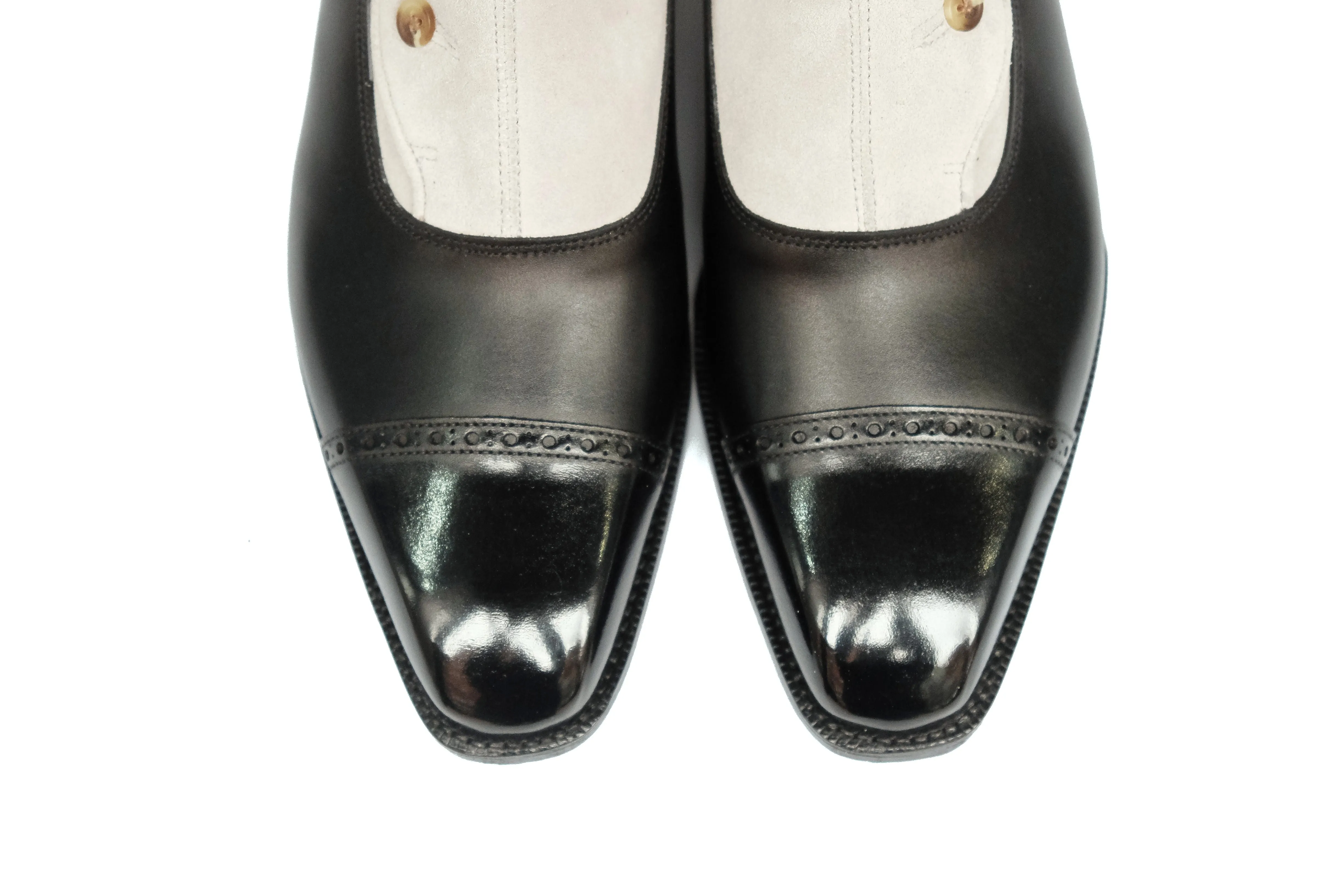 Ascot - Black Calf / Pearl Suede