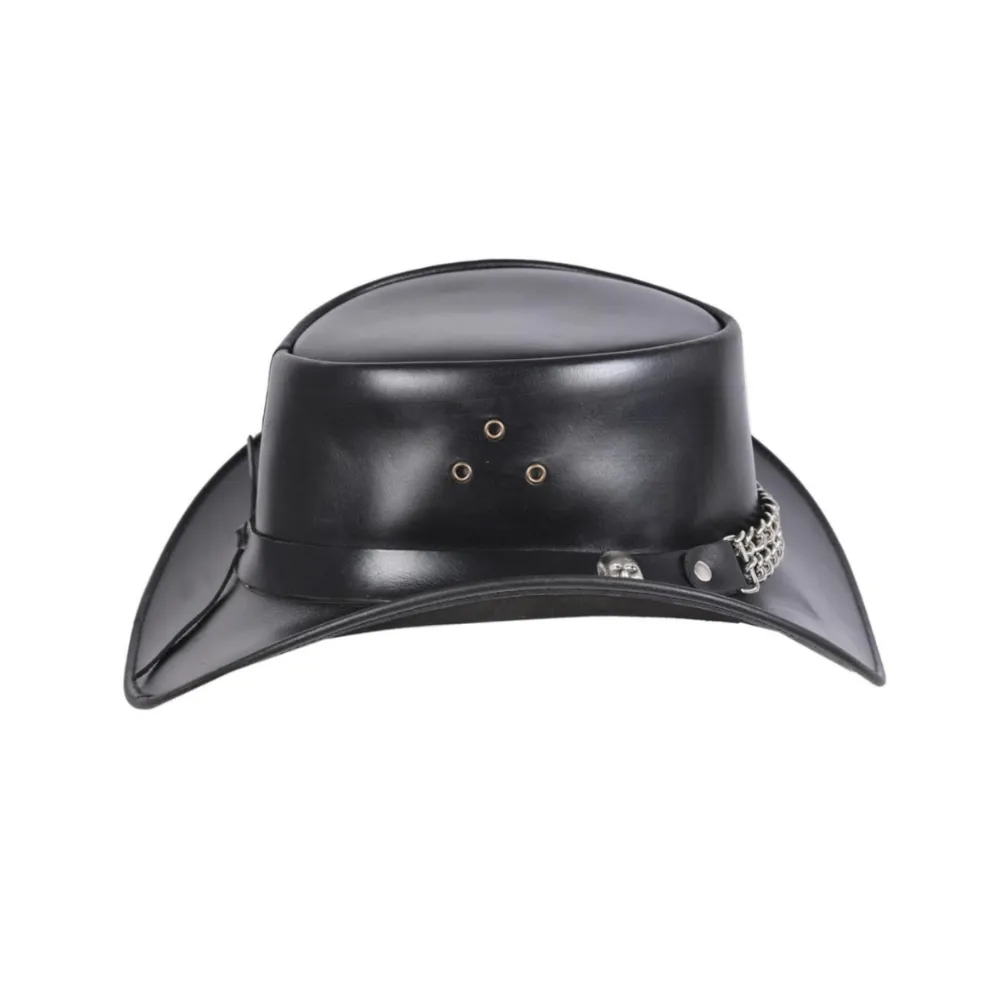 Australian Cowboy Leather Top Hat