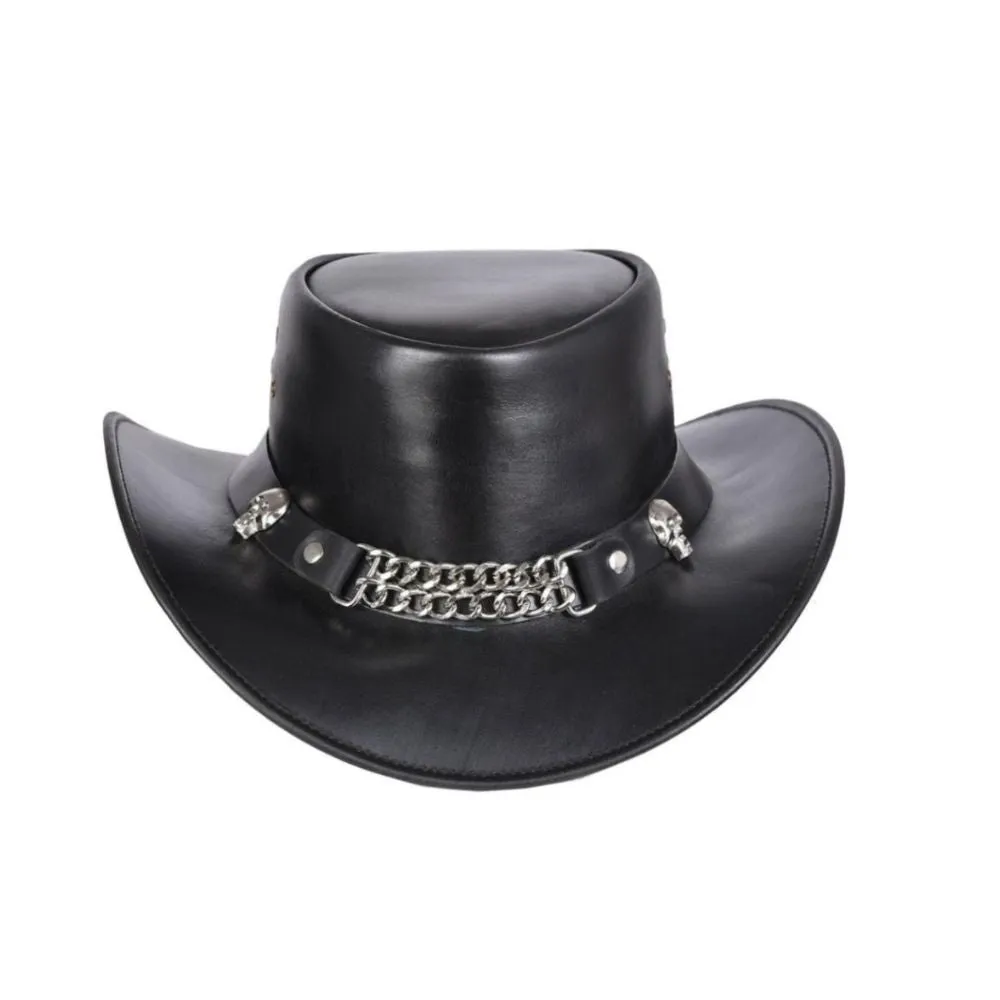 Australian Cowboy Leather Top Hat
