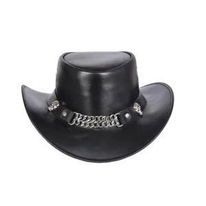 Australian Cowboy Leather Top Hat
