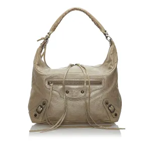 Balenciaga Motocross Classic Day Leather Hobo (SHG-33963)