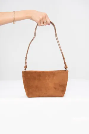 Bond Bag in Suede, Saddle