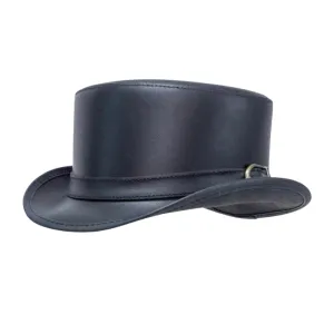 Bromley Black Leather Top Hat
