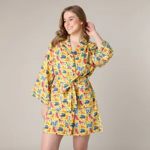 Cat Lover Short Robe