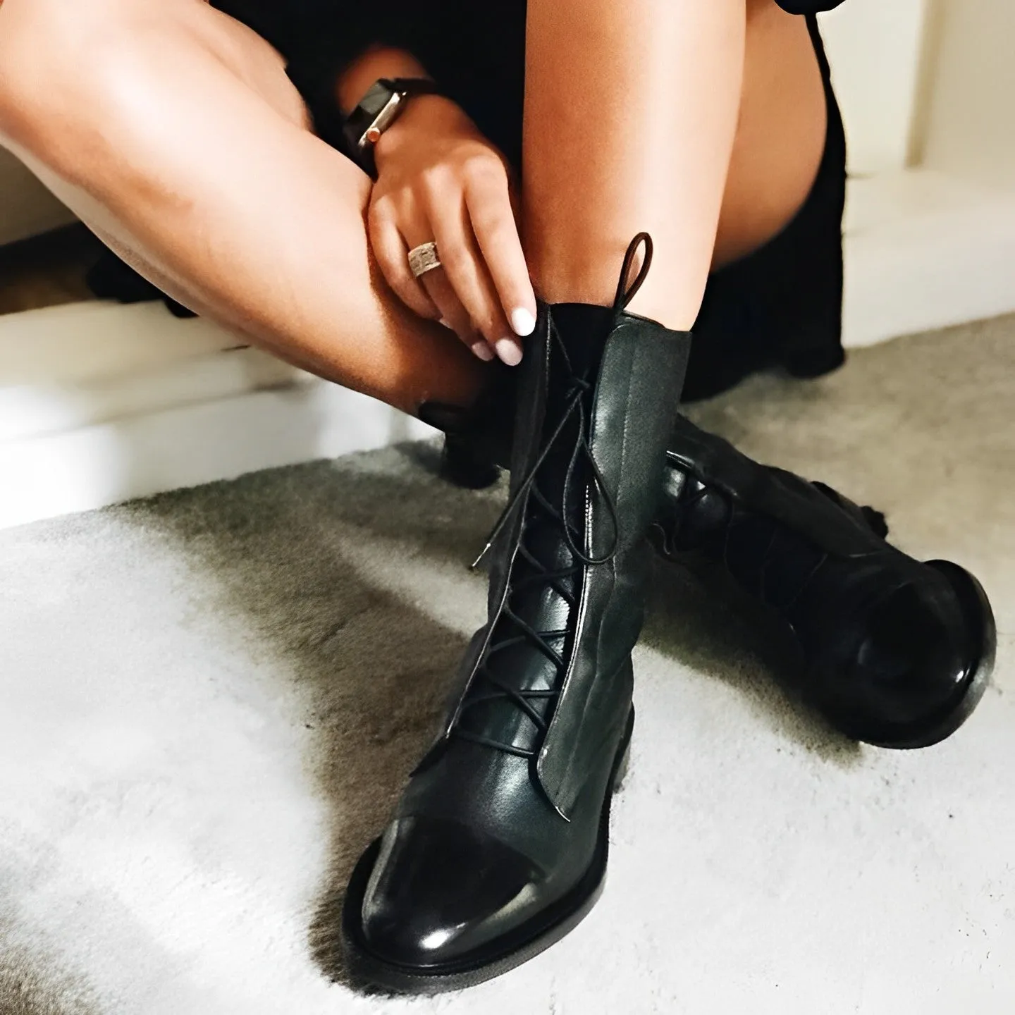 Classic Vegan Leather Ankle Boots with Heel for Women | Ideal for Everyday Wear