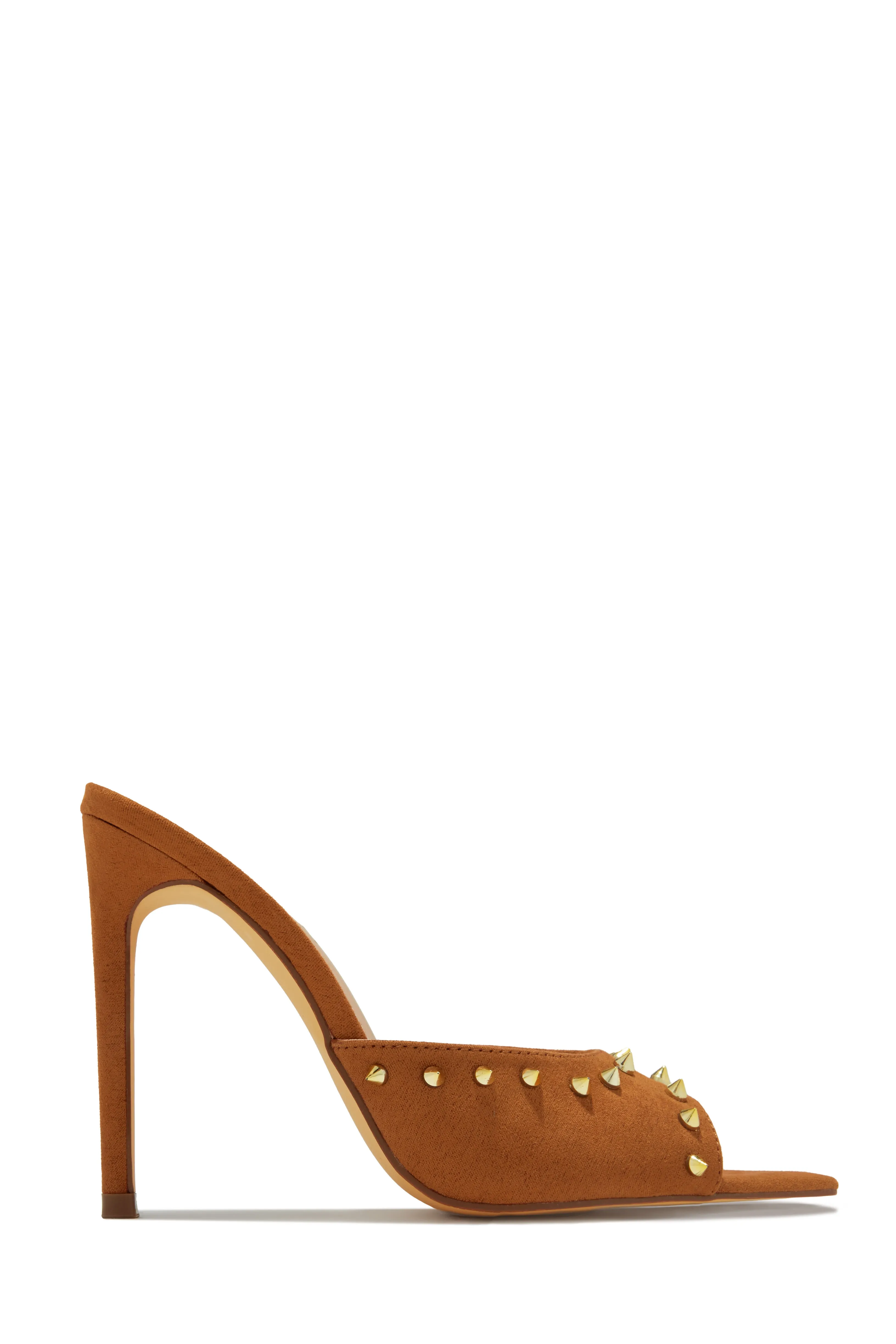 Collette Studded High Heel Mules - Black