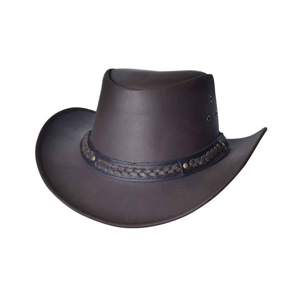 Cowhide Hilason Leather Cowboy Hat
