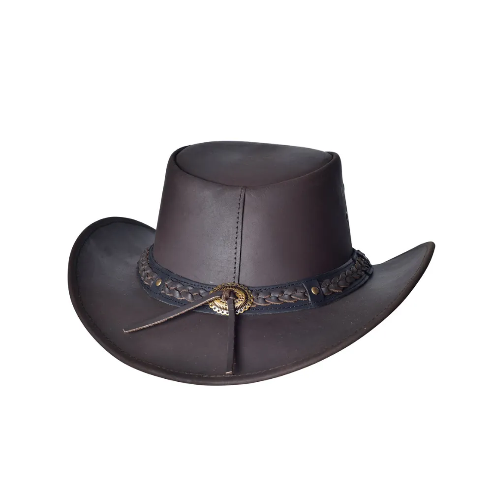 Cowhide Hilason Leather Cowboy Hat