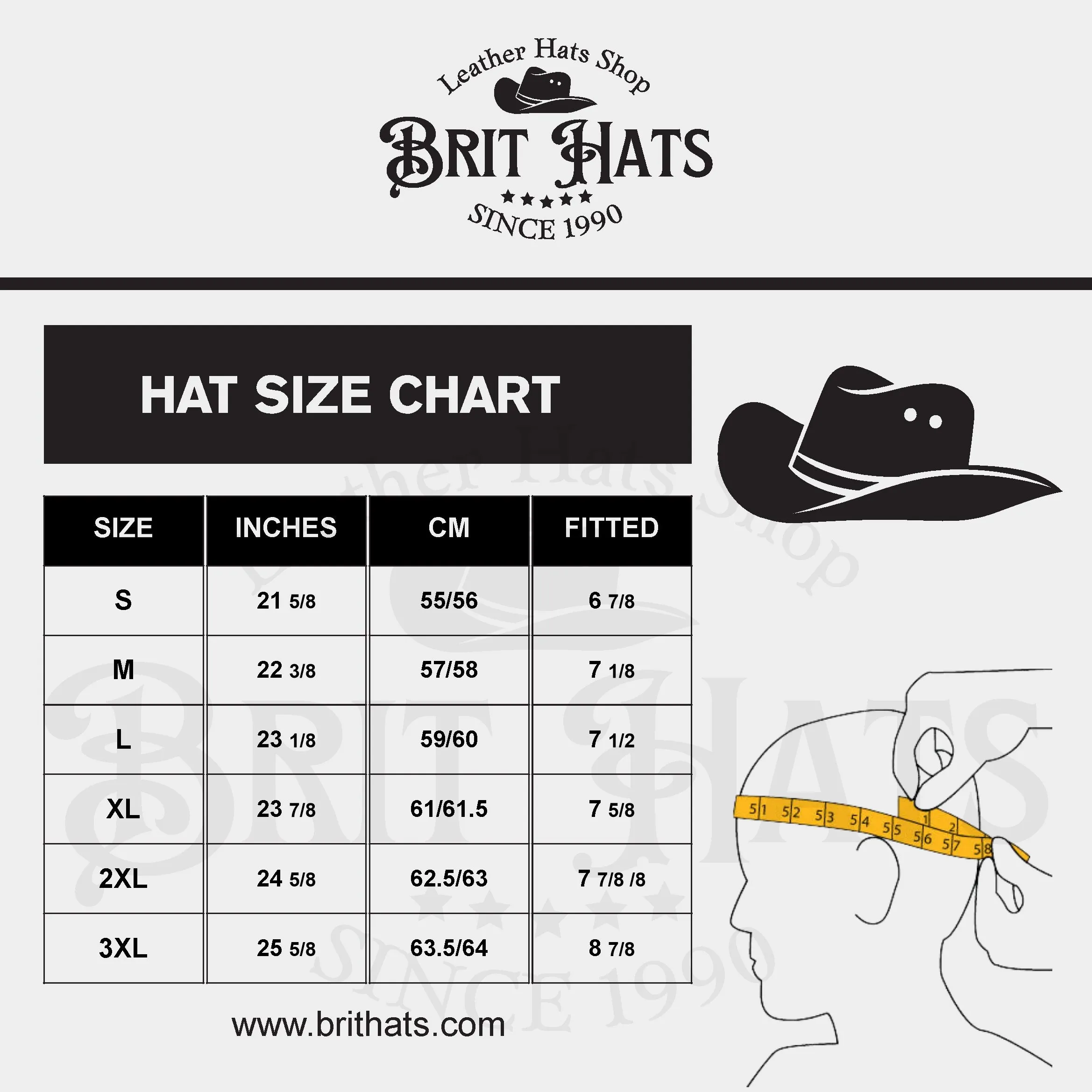Cowhide Hilason Leather Cowboy Hat