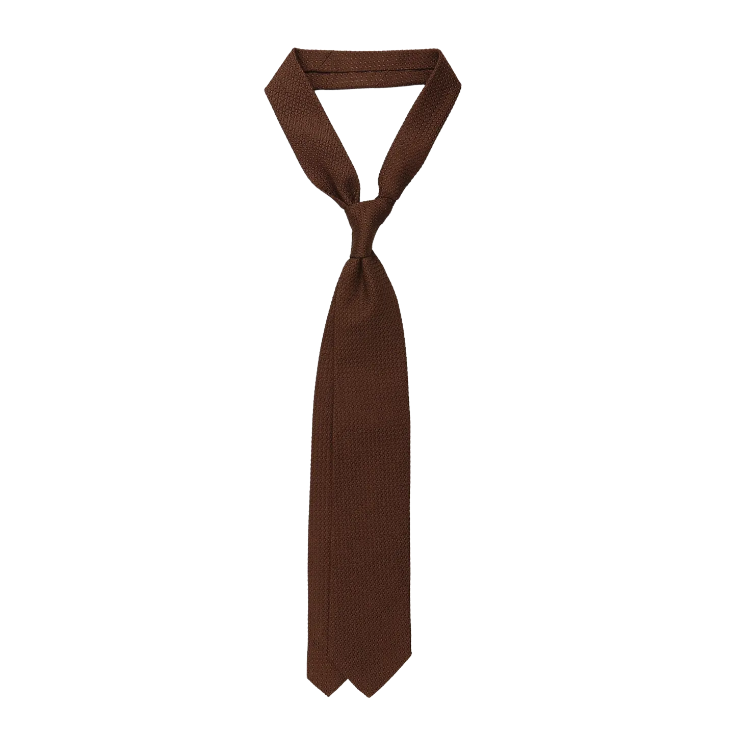 Dark Brown Grenadine Grossa Lined Silk Tie