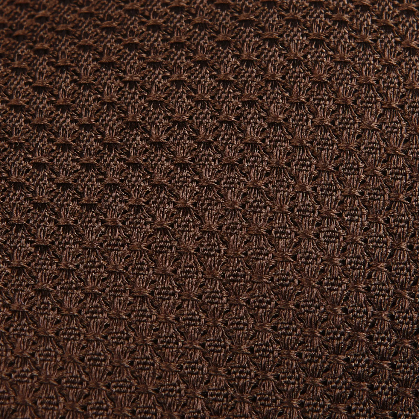 Dark Brown Grenadine Grossa Lined Silk Tie