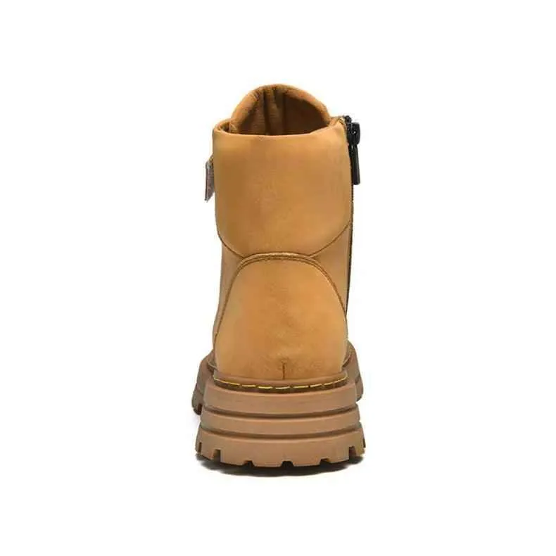 DM350 Fashion Leather Boots Women's Men's Casual Shoes