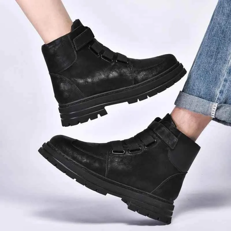 DM350 Fashion Leather Boots Women's Men's Casual Shoes