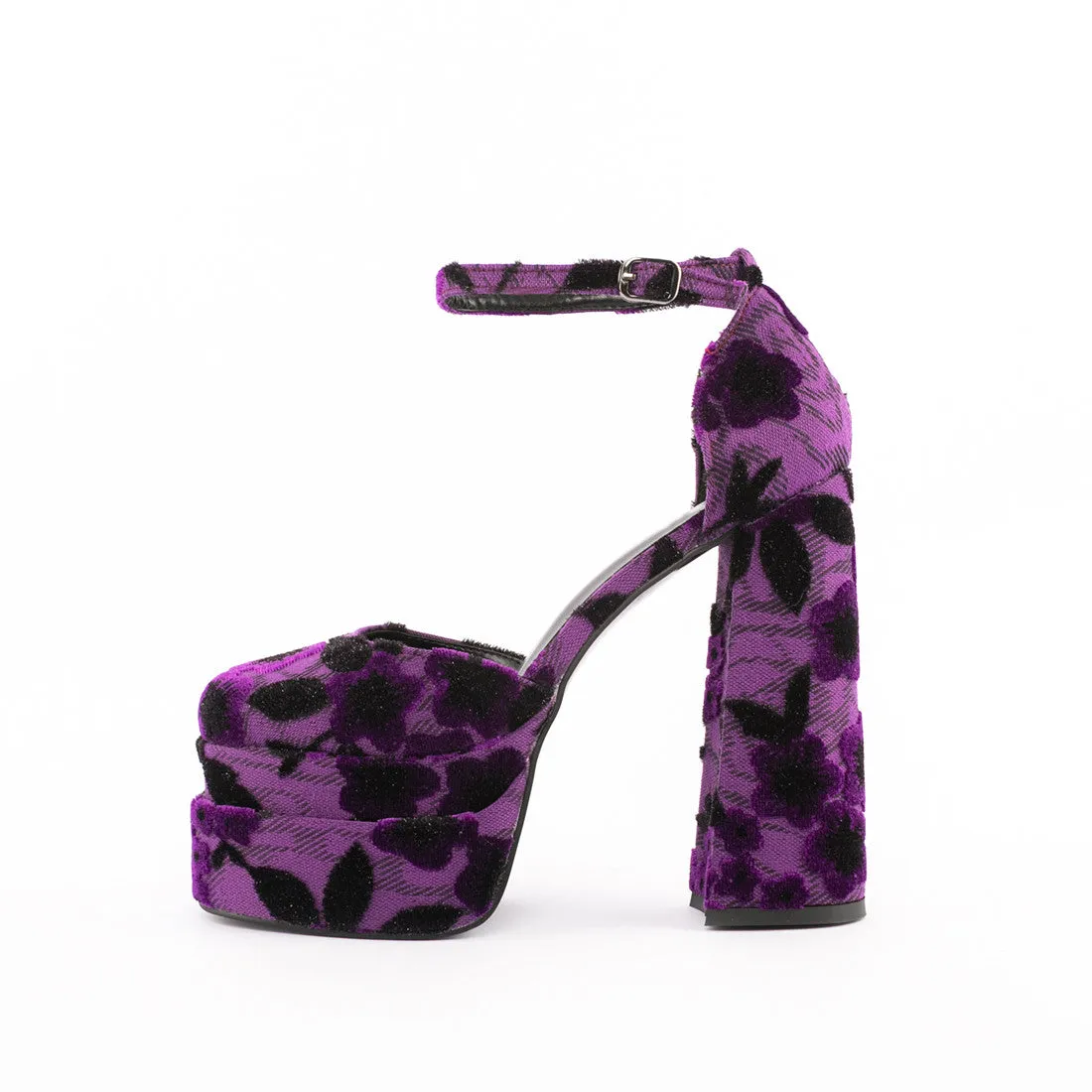 D'Orsay Double Platform High Heels Ankle Strap Trendy Pumps Shoes