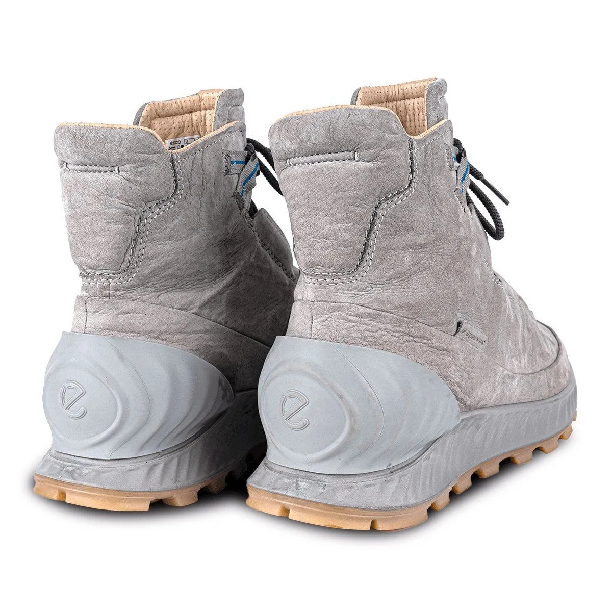 Ecco Ankle Boots Leather Grey Colour For Men