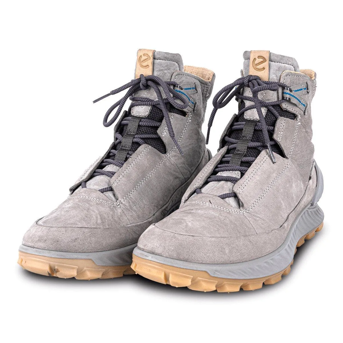 Ecco Ankle Boots Leather Grey Colour For Men