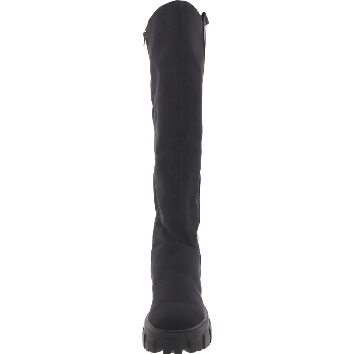 Fashion to Figure Womens Jamie Faux Suede Block Heel Knee-High Boots