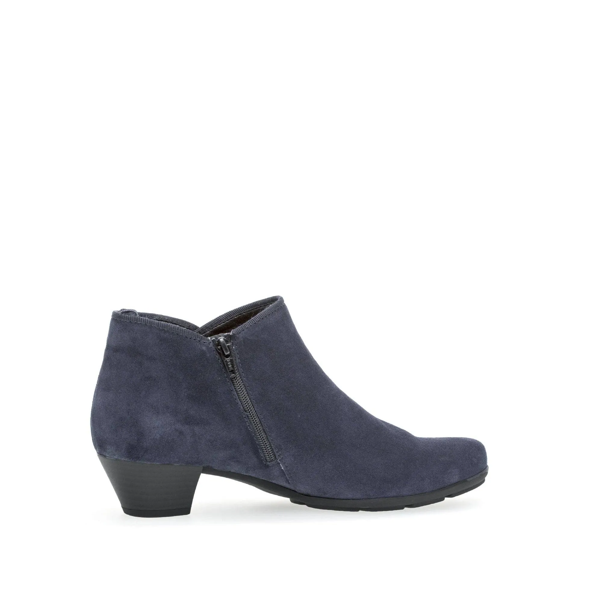 Gabor Trudy 55.633.16 Ladies Ocean Suede Side Zip Ankle Boots