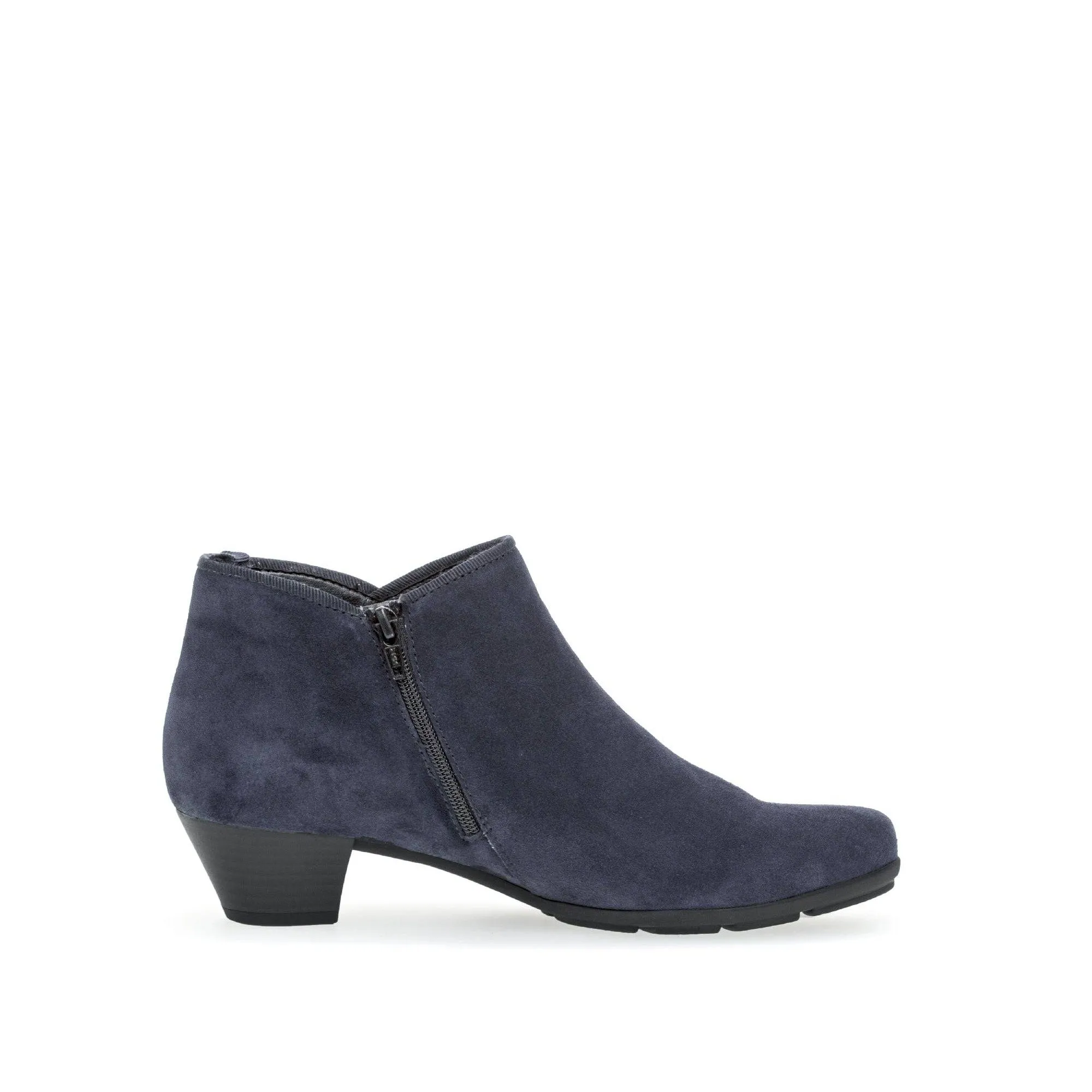 Gabor Trudy 55.633.16 Ladies Ocean Suede Side Zip Ankle Boots