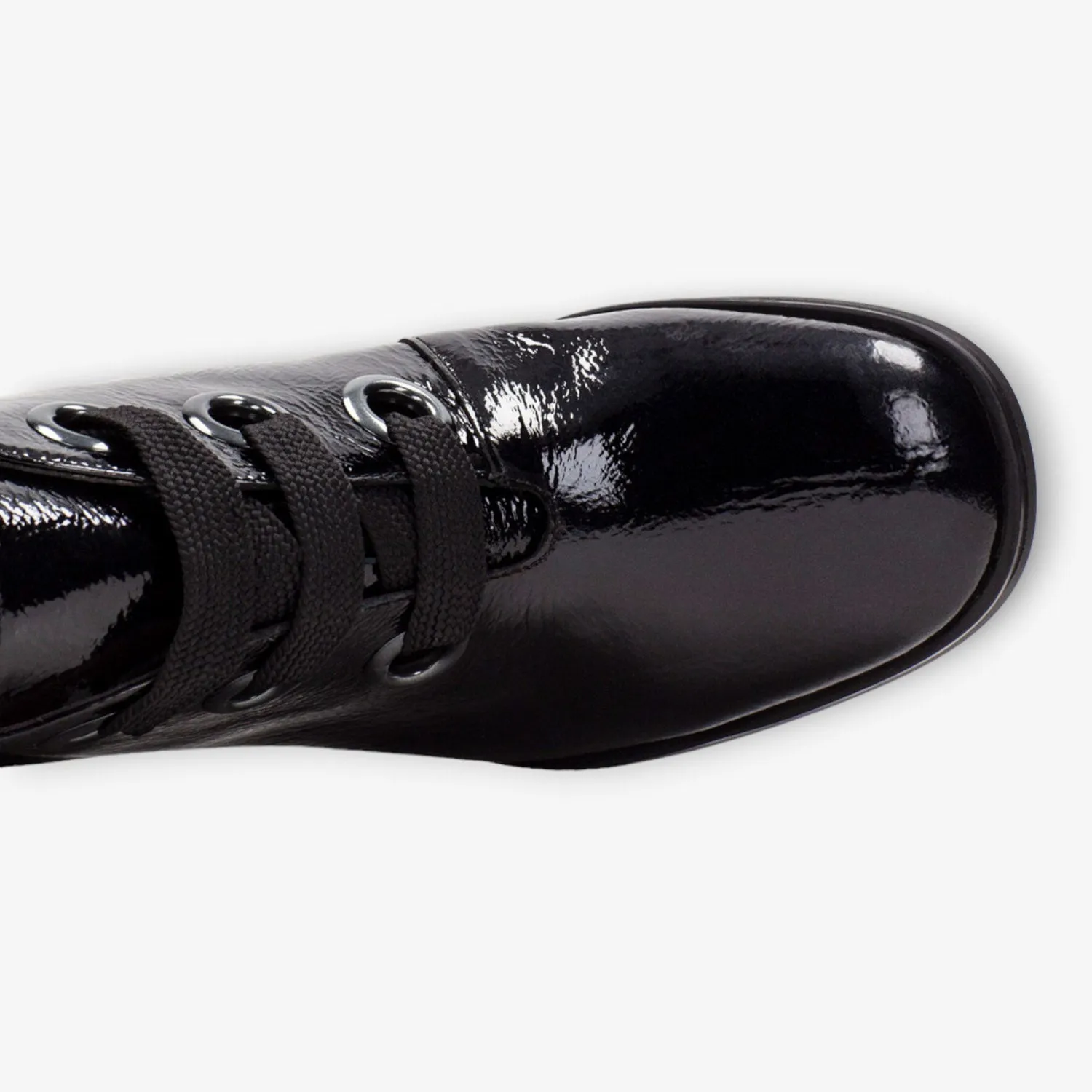 Hispanitas Ankle Boot Milan Black Patent with TRIFLOW Cushioning