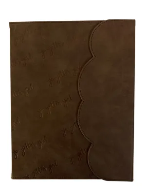 Large Premium Bullet Journal - Scalloped- Mochachino