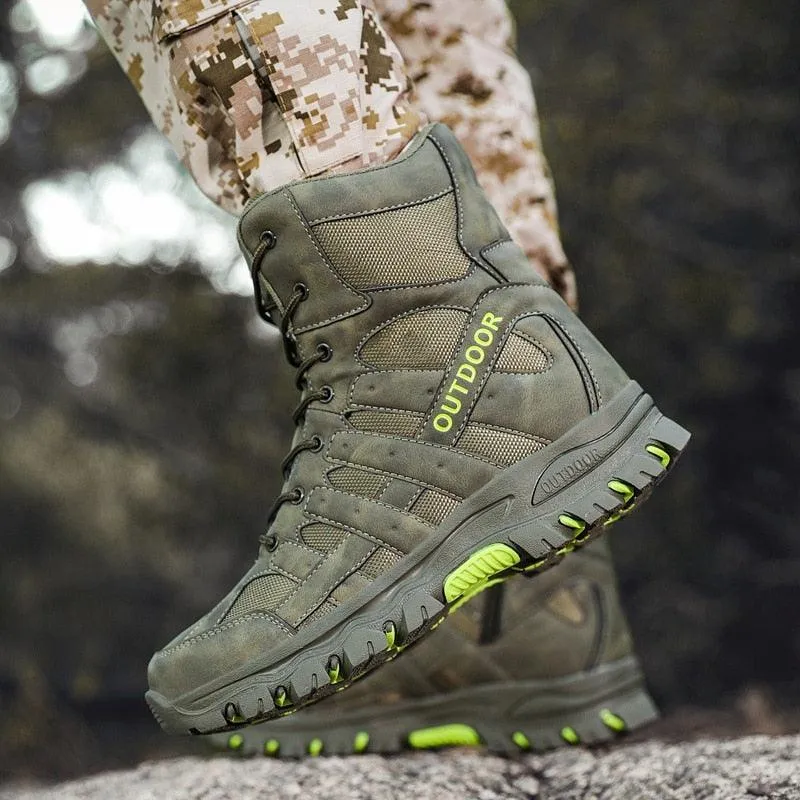 Mens Ankle Length Combat Boots Tactical Winter Boots