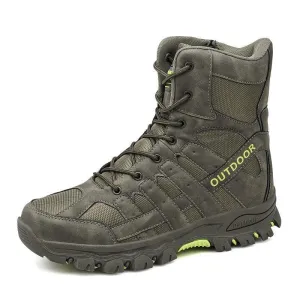 Mens Ankle Length Combat Boots Tactical Winter Boots