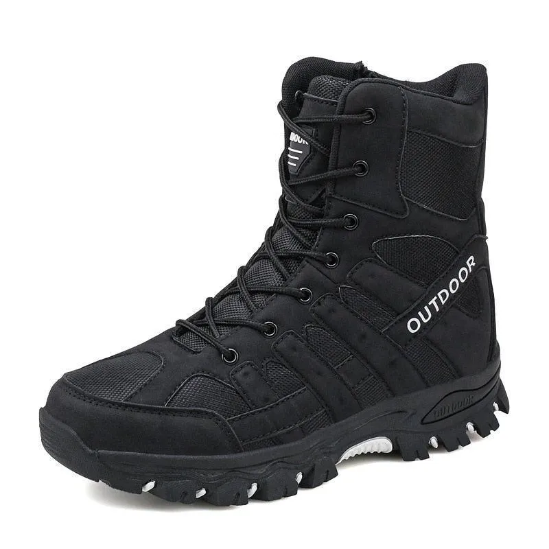 Mens Ankle Length Combat Boots Tactical Winter Boots
