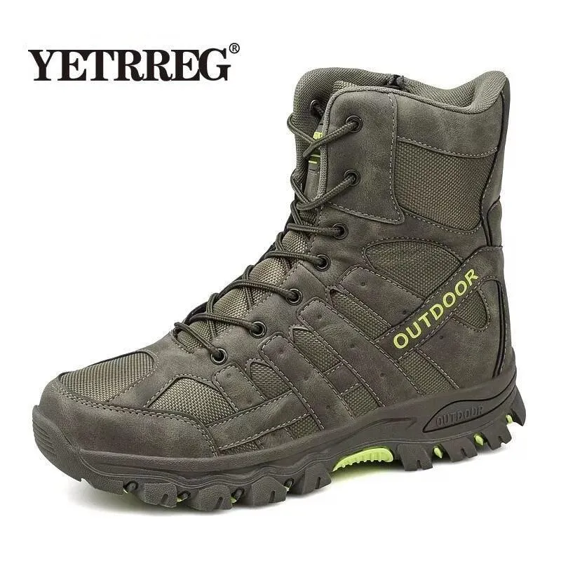 Mens Ankle Length Combat Boots Tactical Winter Boots