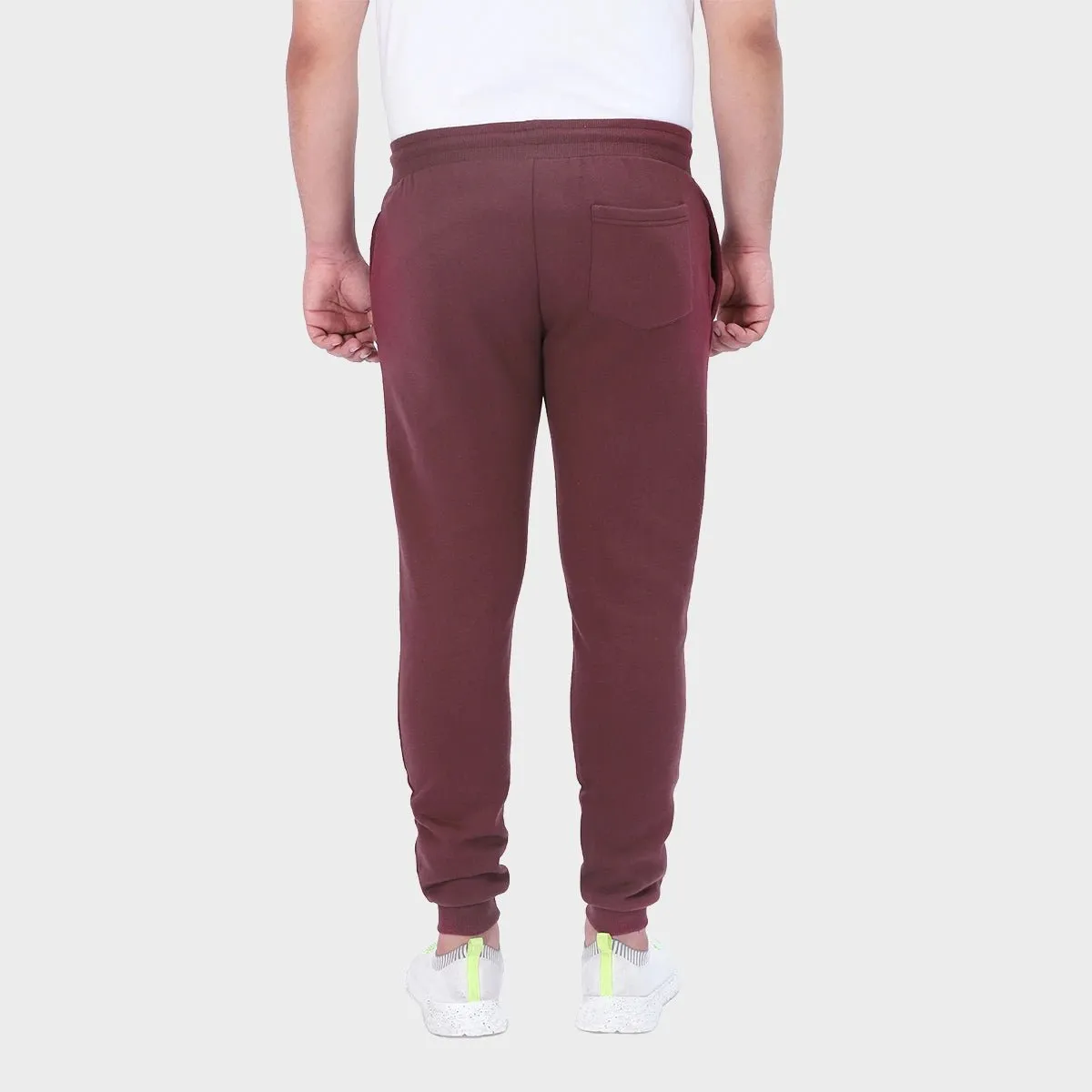 Mens Burgundy Jogging Bottoms