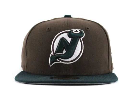 New Jersey Devils New Era 59FIFTY Fitted Hat (BEEF & BROC GRAY UNDER BRIM)