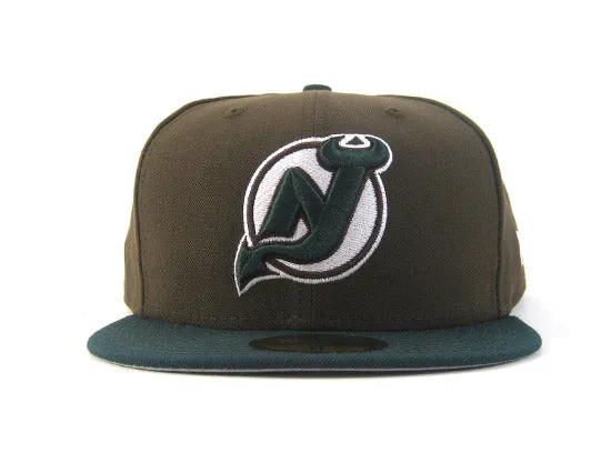 New Jersey Devils New Era 59FIFTY Fitted Hat (BEEF & BROC GRAY UNDER BRIM)