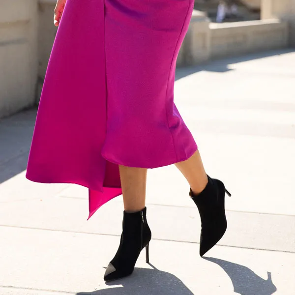 Noura Black | Stiletto ankle boot