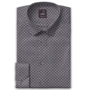 Pure Cotton - Long Sleeve - Warm Gray Mosaic