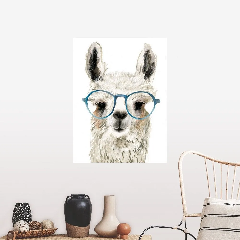 "Calculating Llama I" Poster Print
