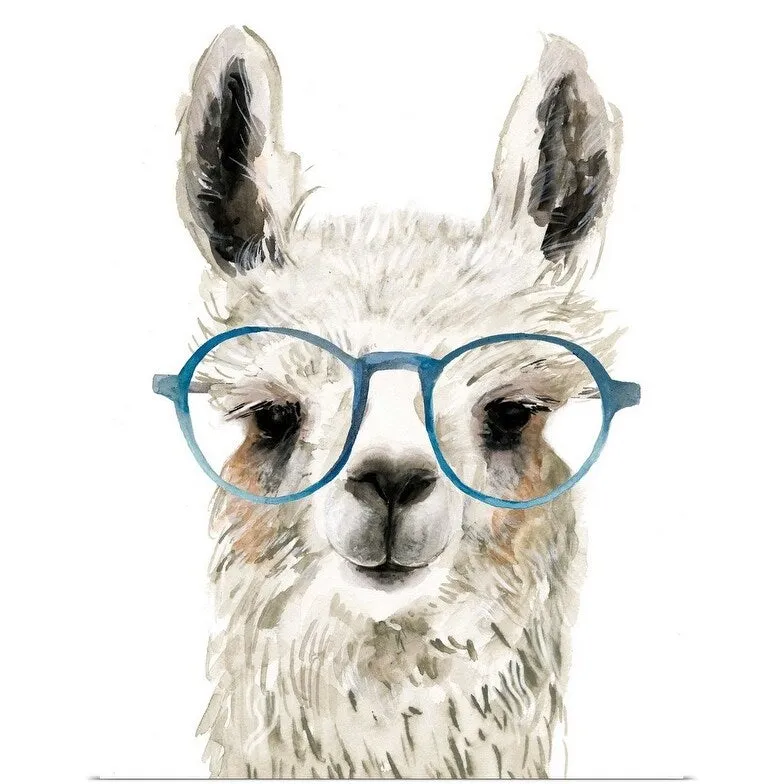 "Calculating Llama I" Poster Print