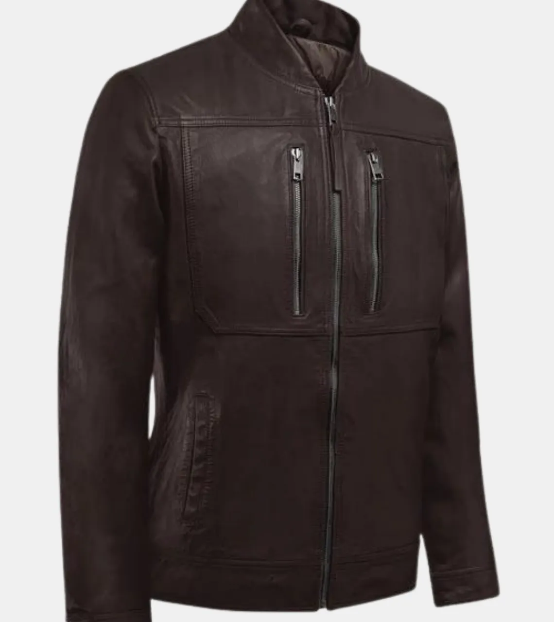 Riccardo Men's Brown Leather Jacket