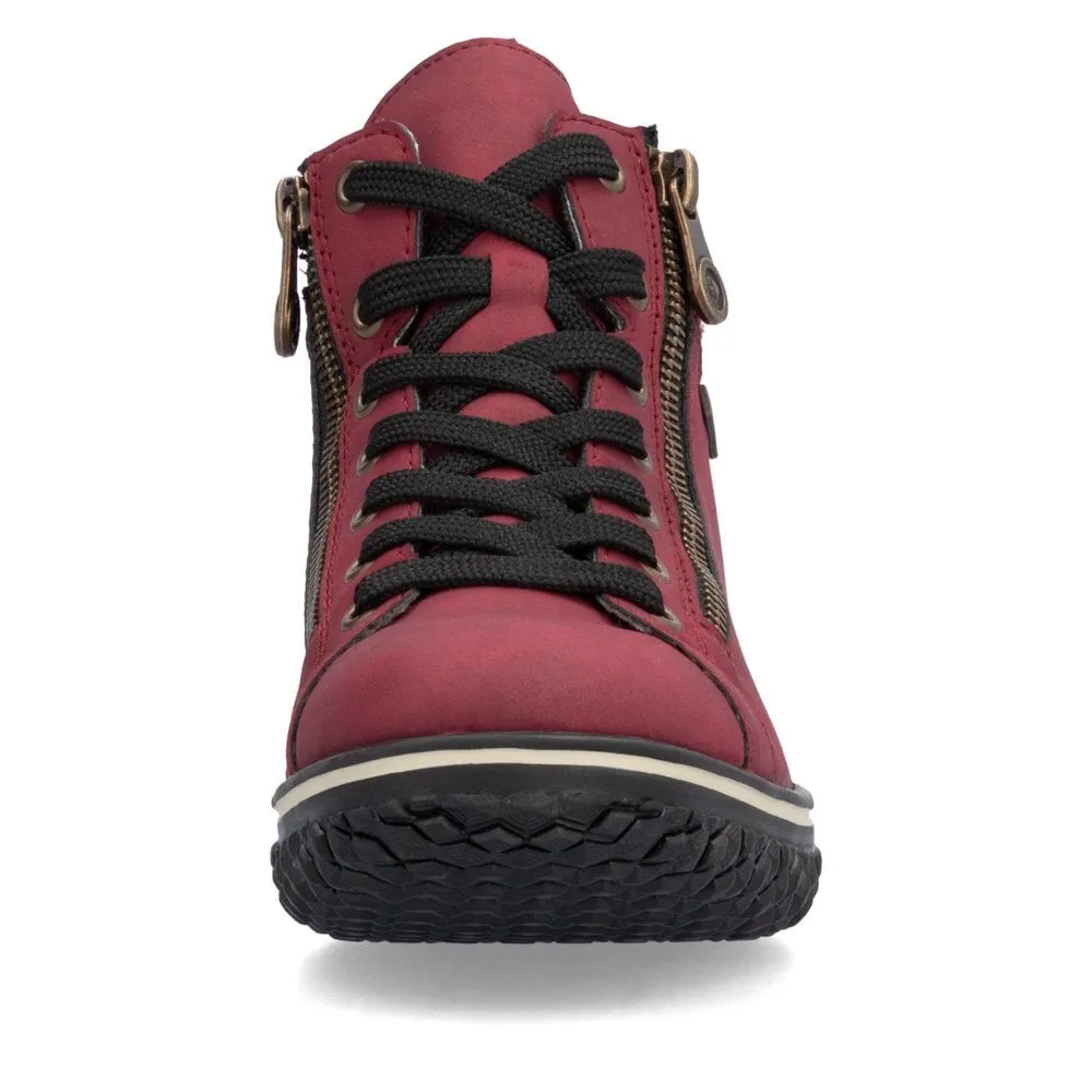 Rieker Z4263 Ladies Boots Red