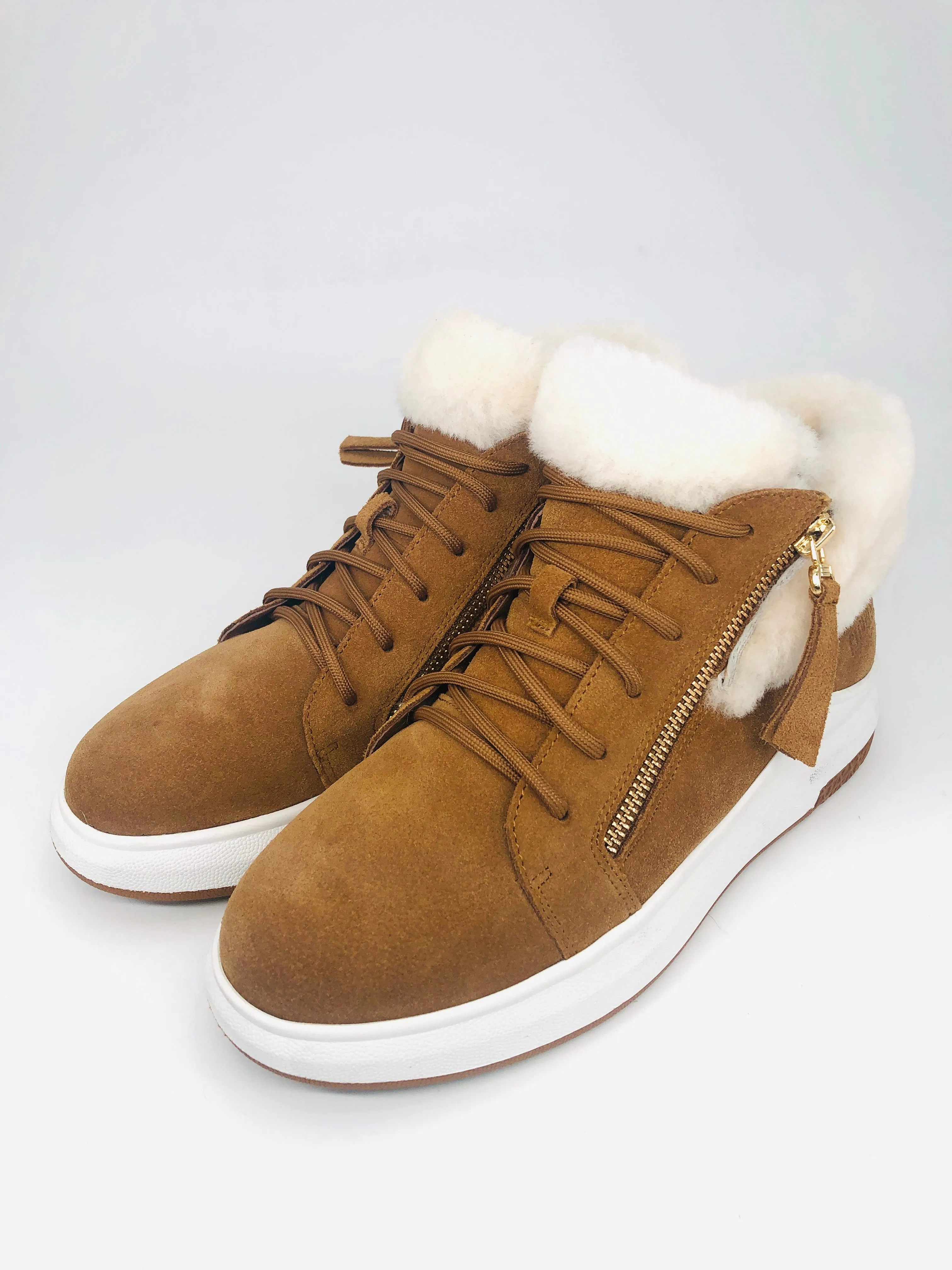Sheepskin Lined Zip Sneaker
