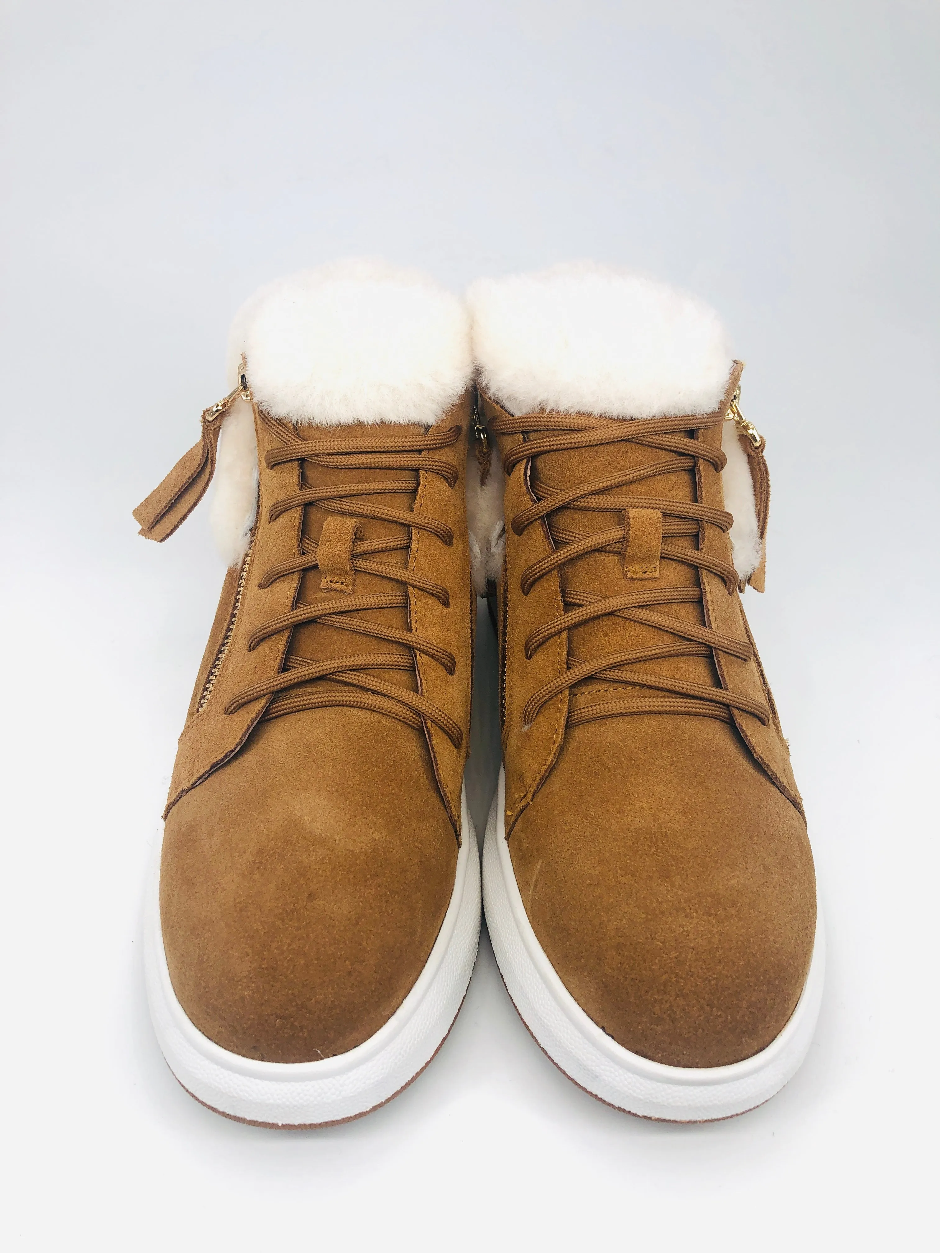 Sheepskin Lined Zip Sneaker