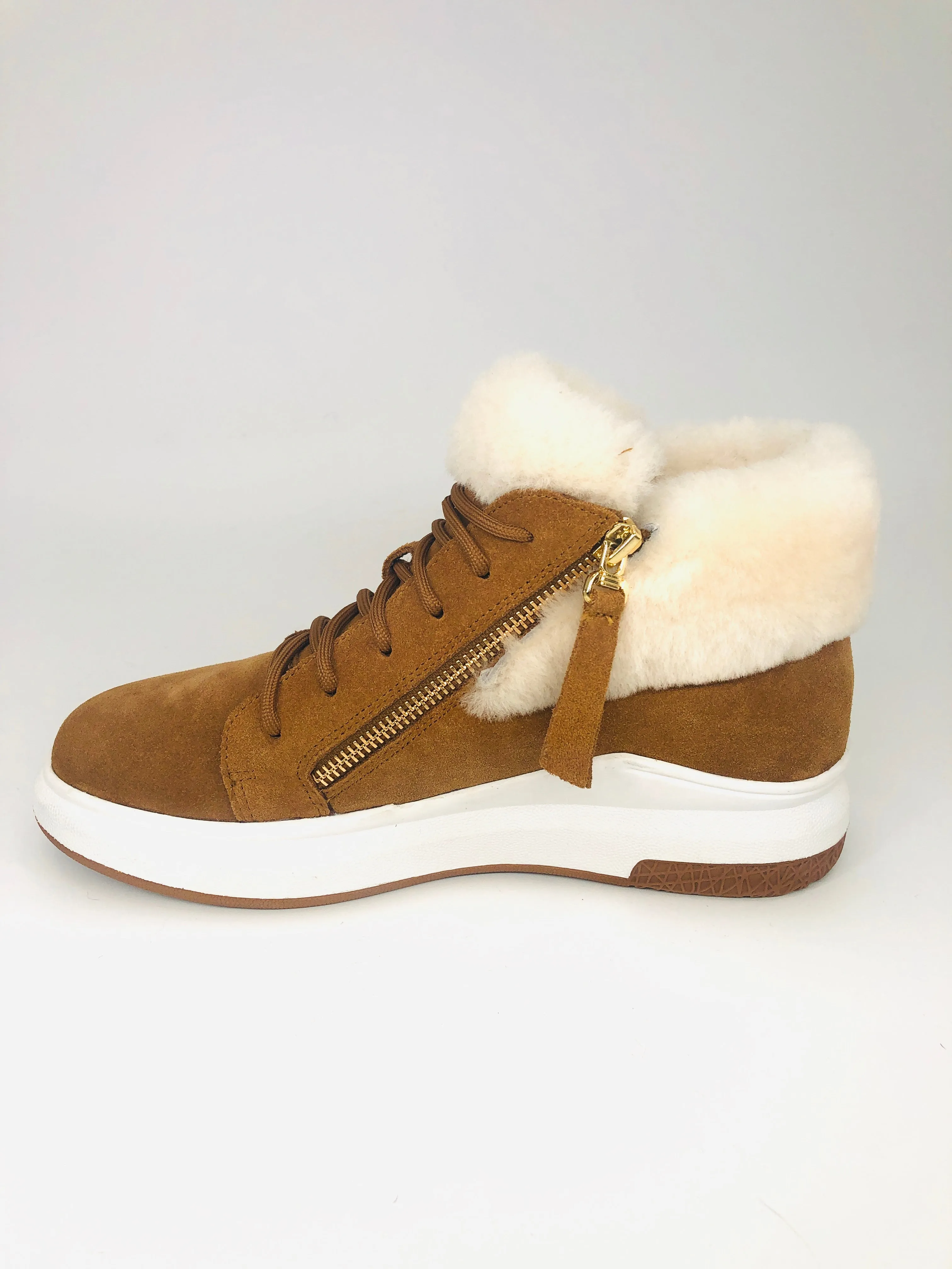 Sheepskin Lined Zip Sneaker