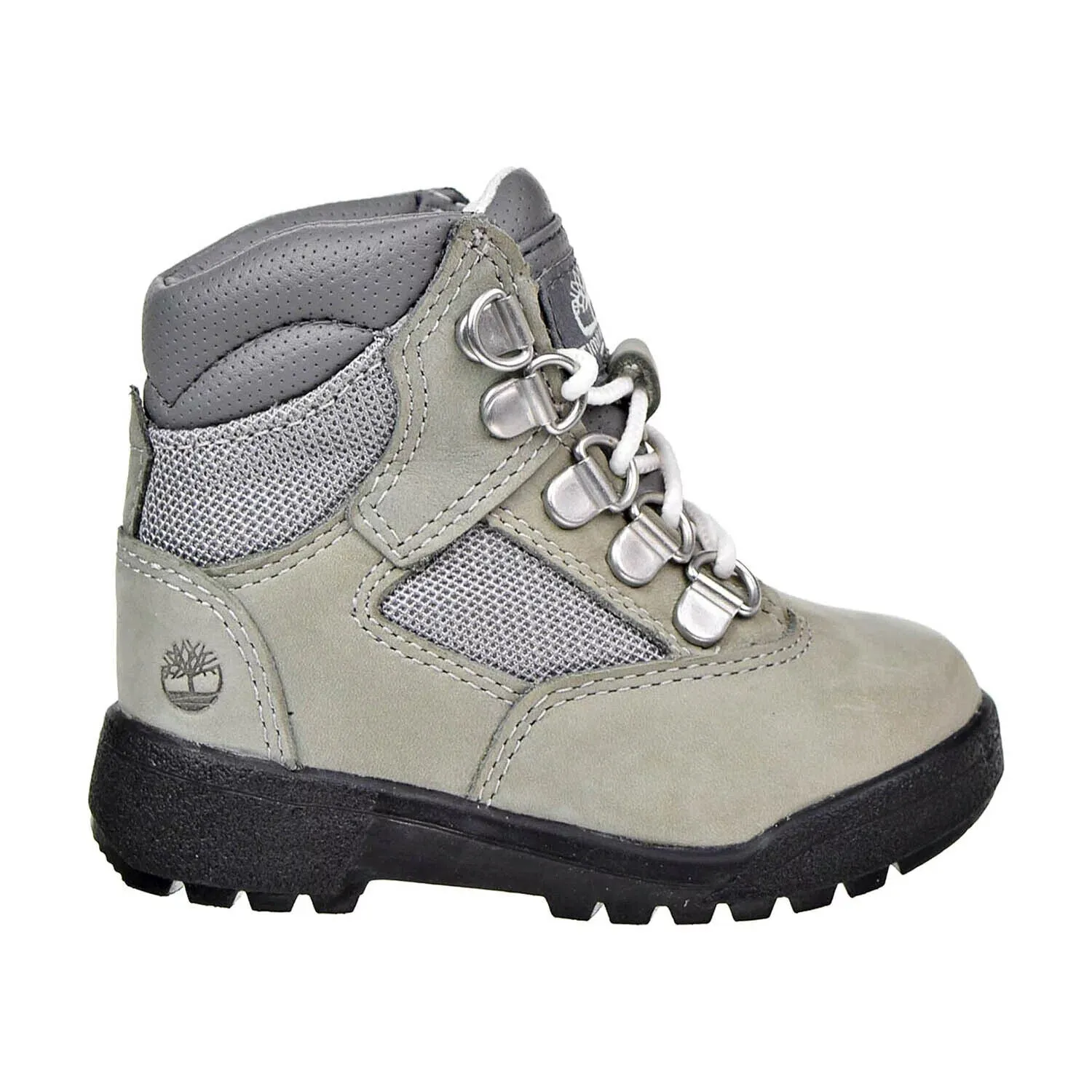 Timberland TB0A1LVE Toddler Boys Light Gray & Black 6 Inch Field Boots HS2698